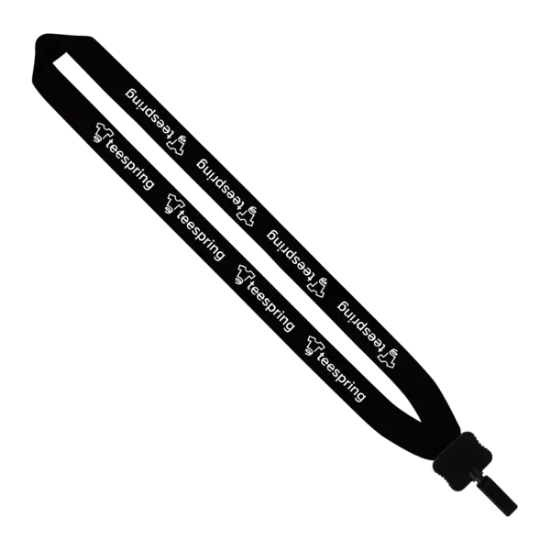 1" Cotton Lanyard with Plastic Clamshell & Bulldog Clip - Group