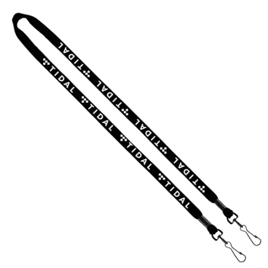 1/2" Cotton Double Swivel Hook Lanyard - Group