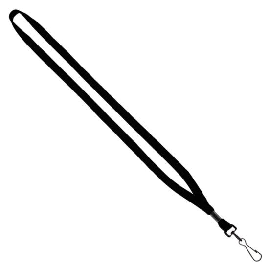 1/2" Cotton Lanyard with Metal Crimp & Swivel Snap Hook - Group