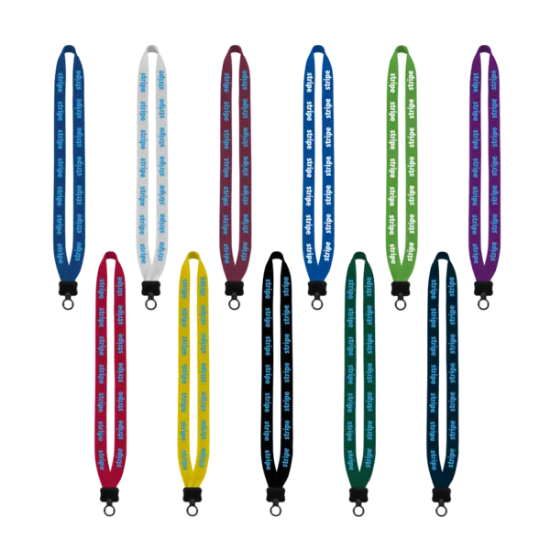 3/4" Cotton Lanyard with Plastic Clamshell & O-Ring - Group