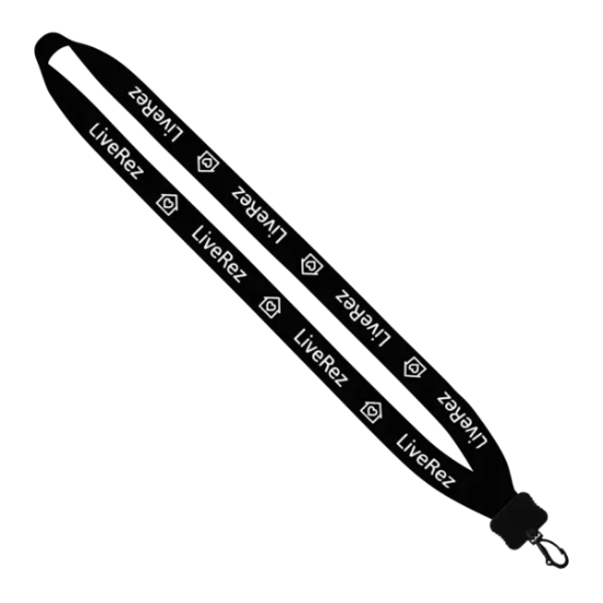 3/4" Cotton Lanyard with Plastic Clamshell & Swivel Snap Hook - Group