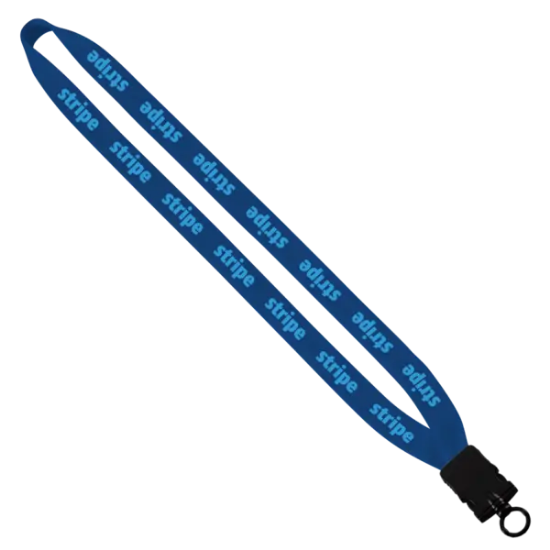 3/4" Cotton Lanyard with Plastic Snap-Buckle Release & O-Ring - Group