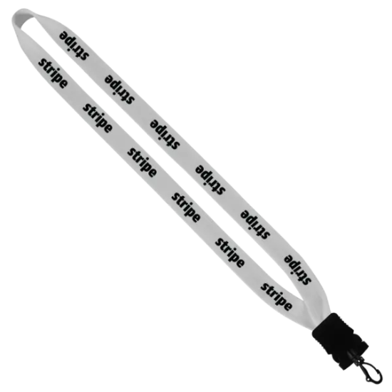 3/4" Cotton Lanyard with Plastic Snap-Buckle Release & Swivel Hook - Group