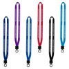 1/2" Smooth Nylon Lanyard with Plastic Clamshell & O-Ring - Group