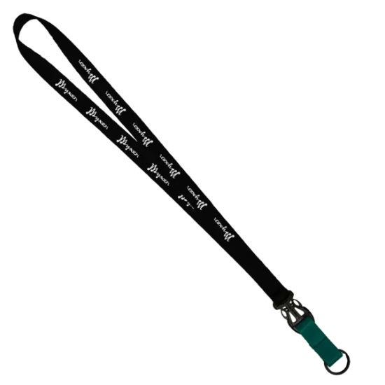 3/4" Multi color (Top and bottom) Nylon Lanyard with Plastic Slide Buckle R - Group