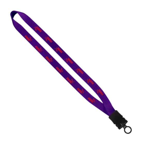 3/4" Smooth Nylon Lanyard with Snap-Buckle Release & O-Ring - Group