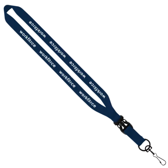 3/4" Polyester Lanyard with Slide Buckle Release & Swivel Snap Hook - Group