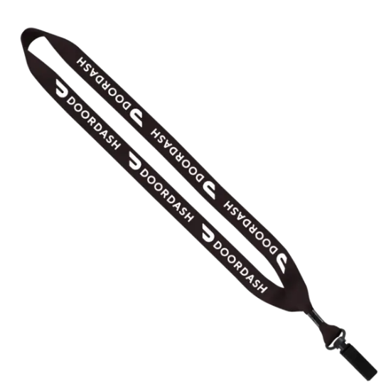 3/4" Polyester Lanyard with Bulldog Clip - Group