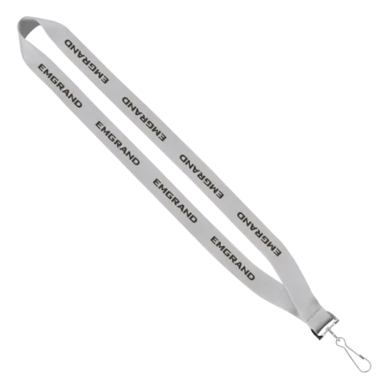 3/4" Economy Polyester Lanyard with Sewn Silver Tone Swivel Snap Hook - Group