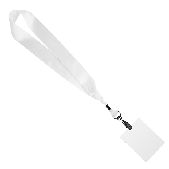 1 1/2" Dye-Sublimated Satin Ribbon Lanyard with 3" x 4" ID Badge - Default