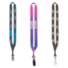3/4" Dye-Sublimated Lanyard with Metal Crimp & Metal Split-Ring - Group