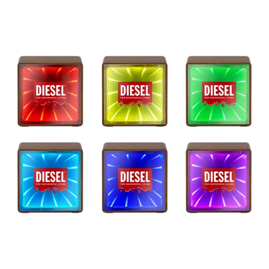 Orbit Wood Grain Mirror Light-Up Speaker - Group