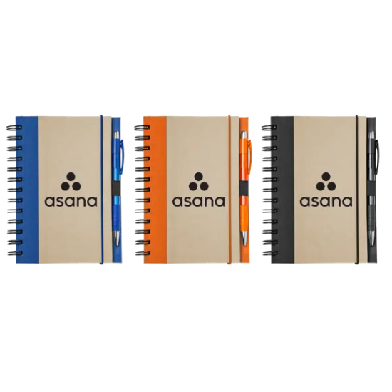 Recycled Color Spine Spiral Notebook - Group