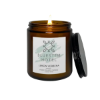 8 oz Amber Candle with Lid - Group