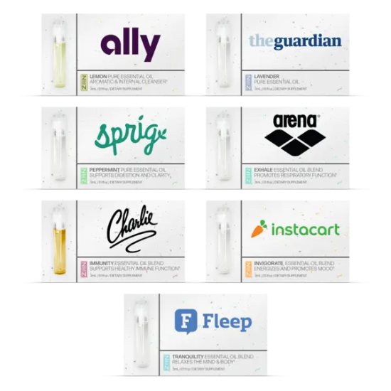 Essential Oil Sample Vial With Card - Group