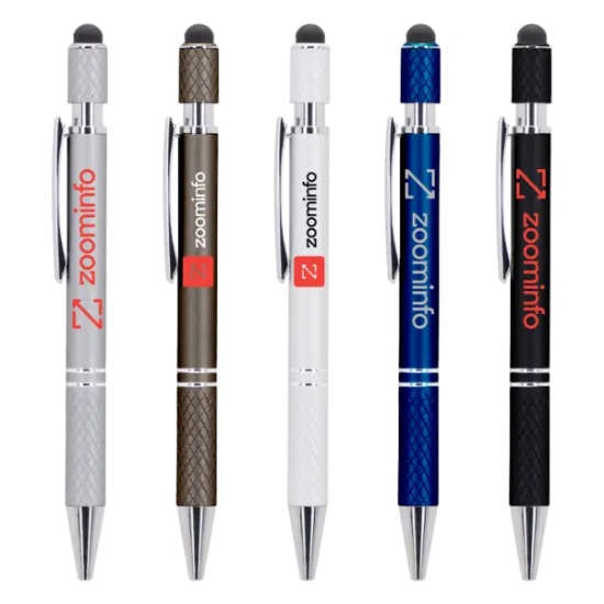 Spin-It Executive Metal Stylus Ballpoint Pen - Group