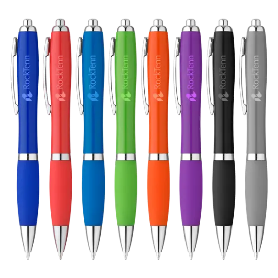 Curvy Cloud Plastic Ballpoint Pen - Group