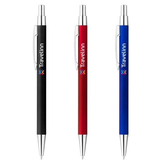 Derby Soft Touch Slim Metal Pen - Group