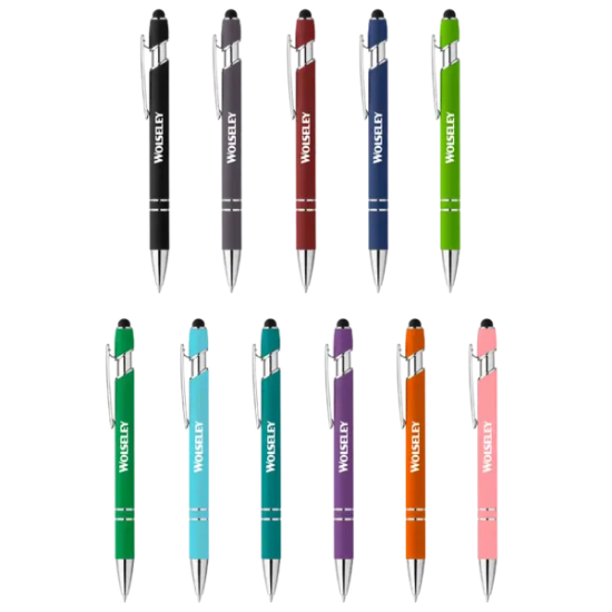 Athens Soft Touch Metal Ballpoint Pen - Group