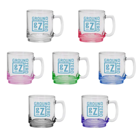 Java 9 oz. Glass Coffee Mug - Group