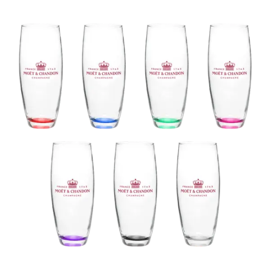 Bubbly 9 oz ARC Perfection Cachet Stemless Champagne Flute - Group