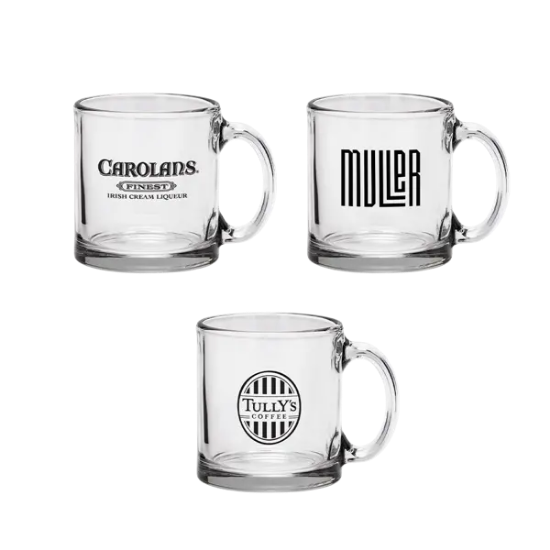 Red Eye 13 oz Libbey Clear Glass Coffee Mug - Group