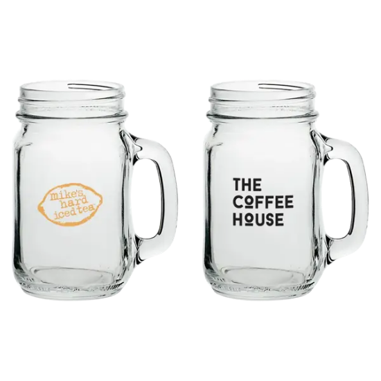 16 oz Mason Jars with Handles - Group