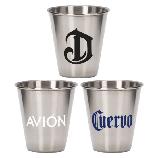 Pound One 2.5 oz Metal Shot Glass - Group