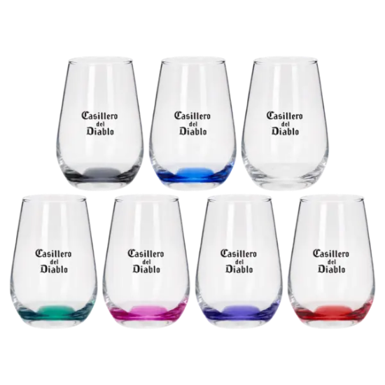 Tipsy 16 oz Vaso Silicia Stemless Wine Glass - Group