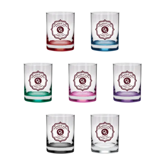 Cask Strength 13.5 oz Libbey Heavy Base Whiskey Rocks Glass - Group