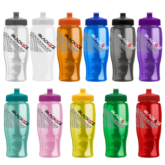 Rotation 27oz Transparent Contour Bottle w/Push-Pull Lid - Group