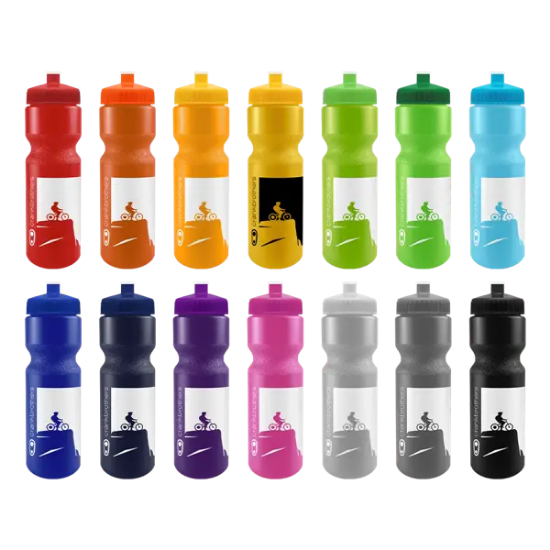 SPOKE-Tacular 28oz Bike Bottle - Colors w/Push-Pull Lid - Group