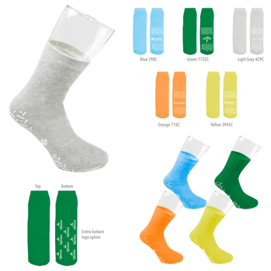 IMPORT Comfy-Fit Single Side Non-Slip Grip Socks - Group