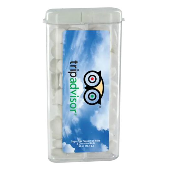 Sugar Free Mints in a Rectangular Flip-Top Dual Dispenser - Group