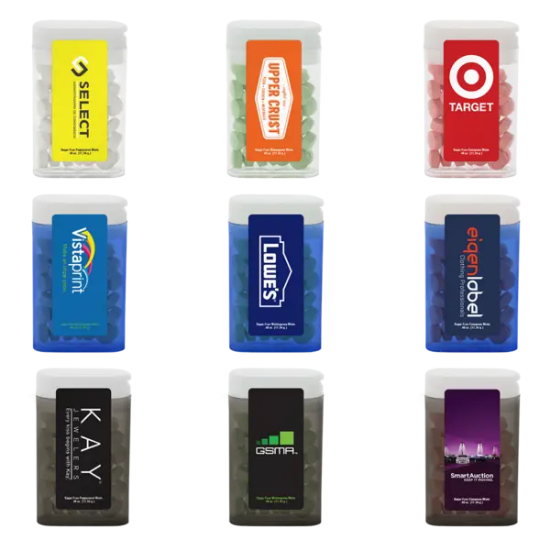 Rectangular Flip-Top Mint Dispenser - 1-1/2" x 2-1/2" - Group