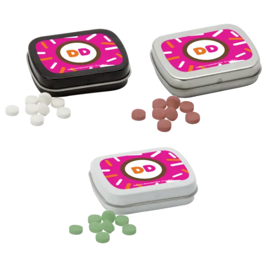 Sugar Free Mints in a Small Rectangular Hinged Tin - Group