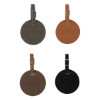 Culver Round Leather Luggage Tag - Group