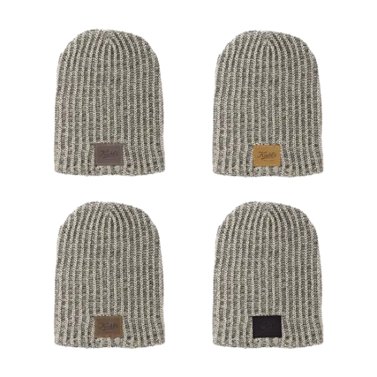 Haberdasher Knit Beanie with Leather Patch - Group
