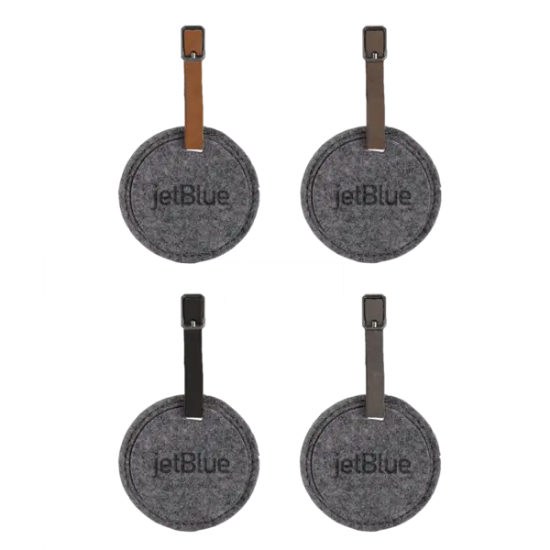 Juniper Felt Round Luggage Tag - Group