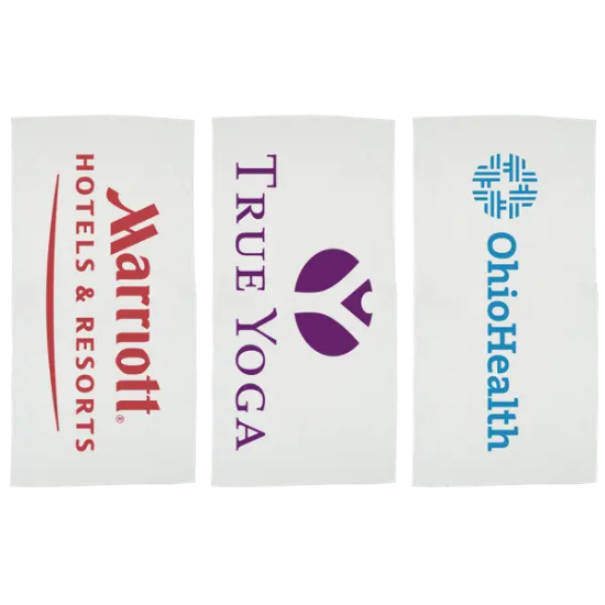 Basic Weight White Beach Towel - Group