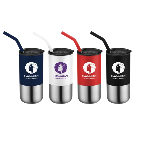 Destin 16oz Double Wall Tumbler w Straw - Group