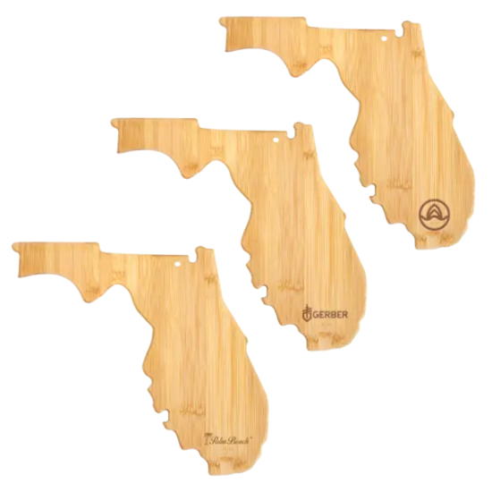 U.S. State Shaped Bamboo Cutting and Serving Boards - Group