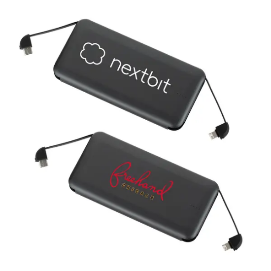 Volt UL Listed 10000 mAh Built-in Cable Powerbank - Group