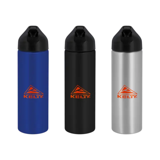 EasyFlow Recycled Aluminum Bottle w Straw Lid - Group