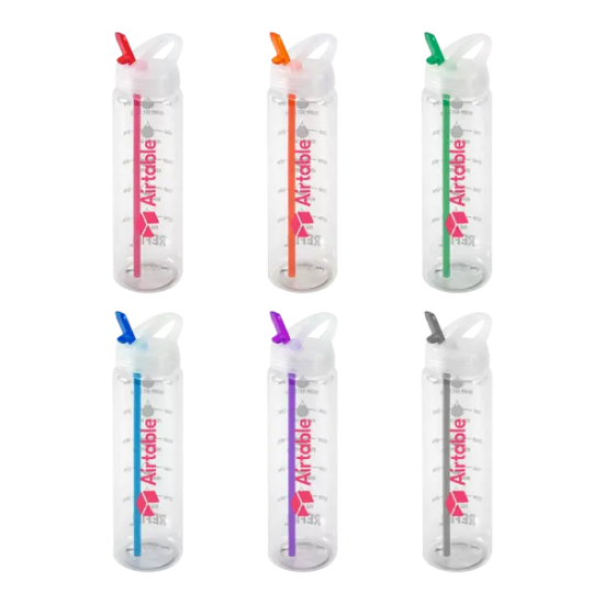 Water Bottle with Flip Up Spout & Hydration Mark - 32 Oz. - Group