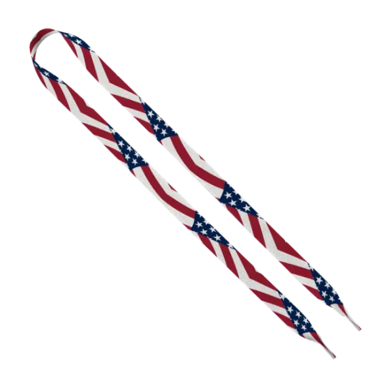 3/4" Dye-Sublimated Waffle-Weave Shoelaces (pair)