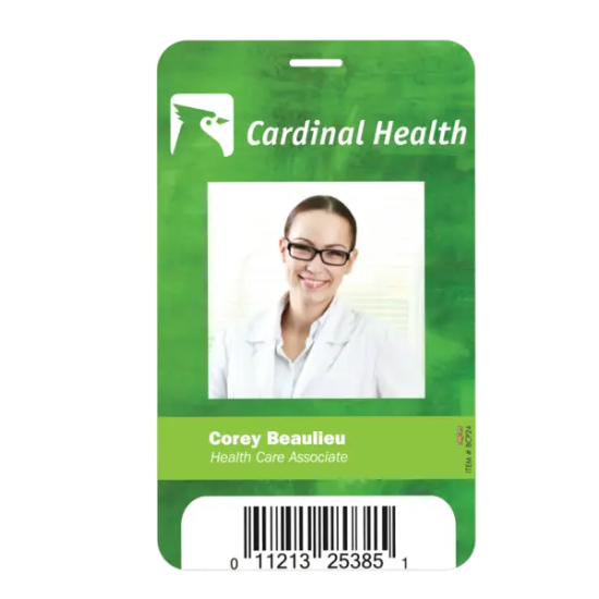 3 5/8" X 5 1/2" Plastic Identification Badge