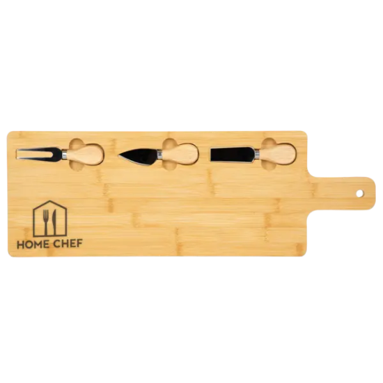 Long Charcuterie Board w/ Utensils