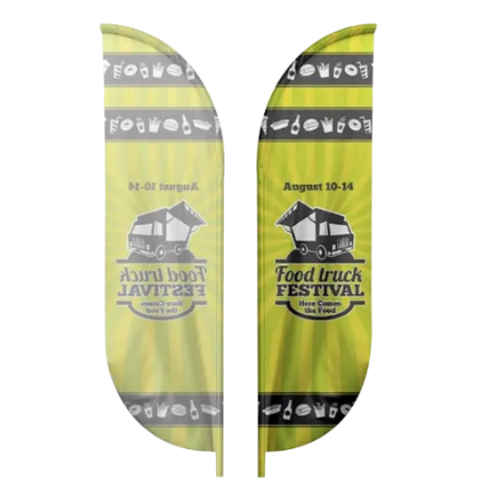 IMPORT 10' Single-Sided Blade Flag with Ground Spike