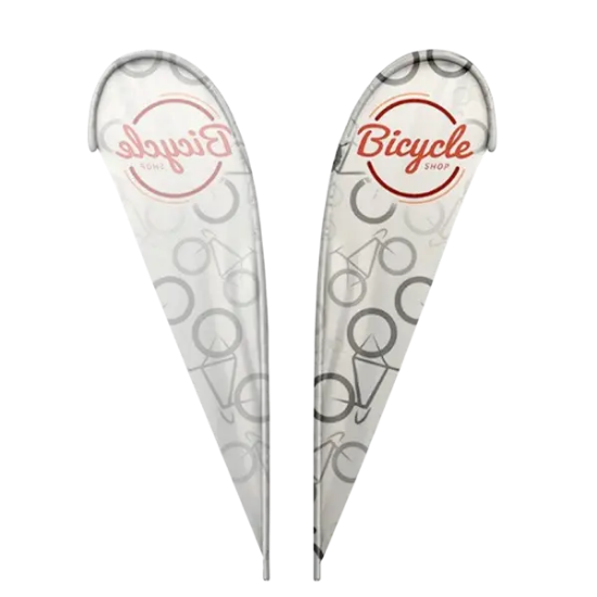 IMPORT 15' Single-Sided Teardrop Flag with Ground Spike